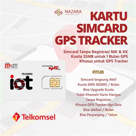 Jual Simcard Kartu GPS Tracker Telkomsel IOT Shopee Indonesia