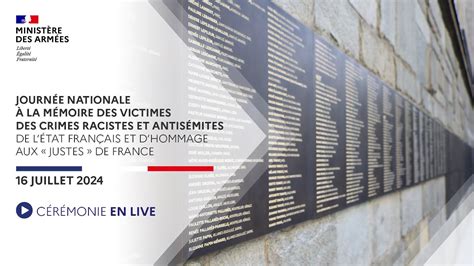 Journée Nationale à La Mémoire Des Victimes Des Crimes Racistes Et