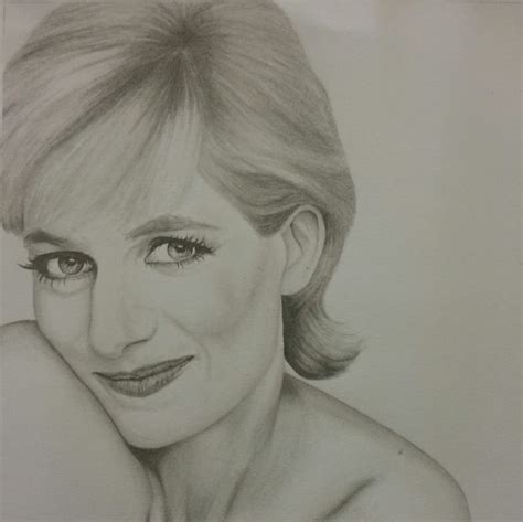 Princess Diana Pencil Sketch