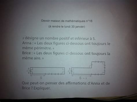 Bonjour J ai un devoir maison à faire en math niveau 4e mais il y a