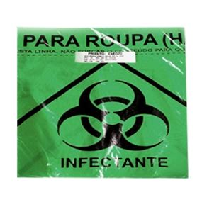 Saco Para Hamper Roupa Suja Infectante Fita Lt C Und