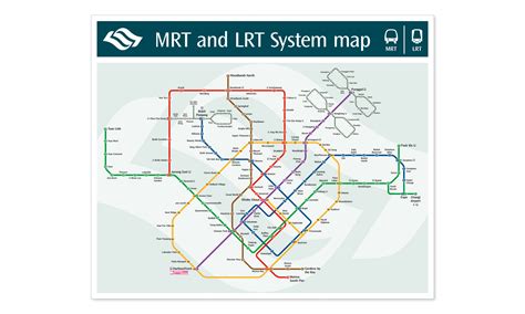 Singapore Mrt And Lrt Train Rail Maps