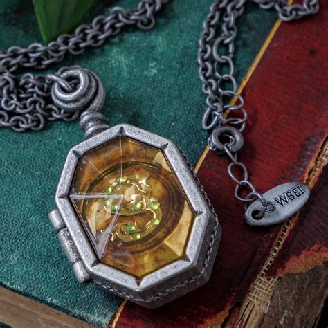 Harry Potter Slytherin Locket Necklace Horcrux Salazar Ebay