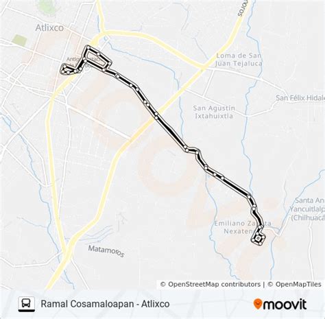 Ruta Cosamaloapan Atlixco Horarios Paradas Y Mapas Ramal