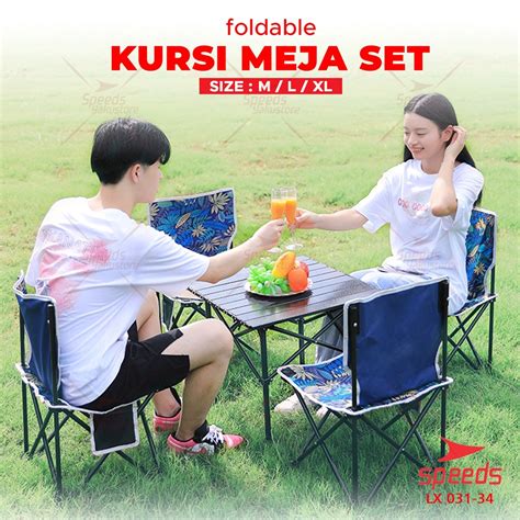 Jual Speeds Meja Lipat Kursi Lipat Set Folding Table Chair Untuk