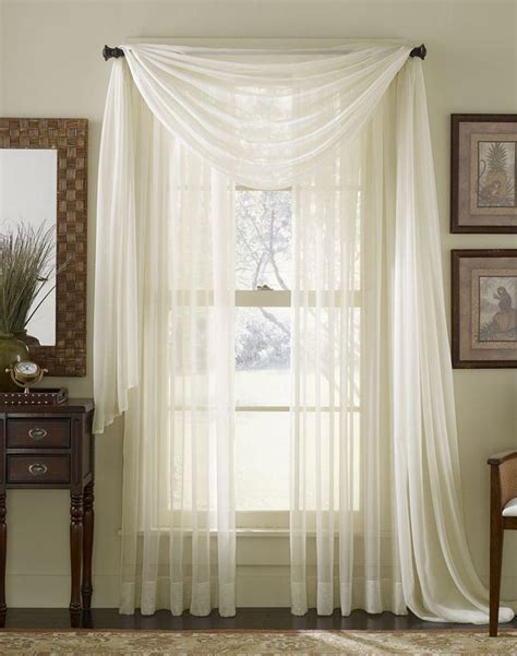 Sheer Scarf Valance Window Treatments Window Treatments Design Ideas