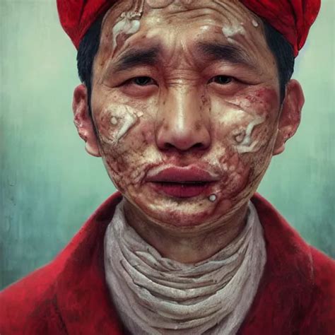 Photorealistic Face Portrait Of Chinese Uyghur Muslim Stable