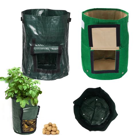 2x Potato Grow Planter Planting Container Bag Felt Clothpe Bag Thicken