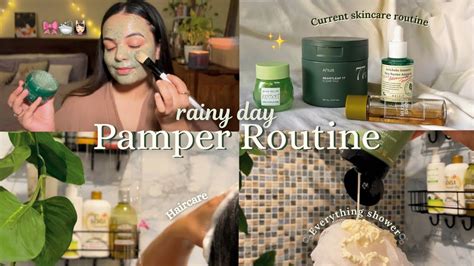 Pamper Routine 🌧️🎀 Everything Shower 🛁korean Skincare Gua Sha