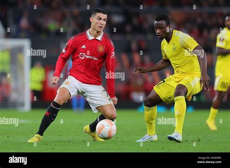 Cristiano Ronaldo During The UEFA Europa League Match Manchester United