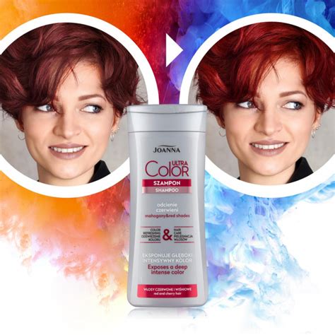 JOANNA ULTRA COLOR Szampon do włosów ODCIENIE CZERWIENI, 200 ml