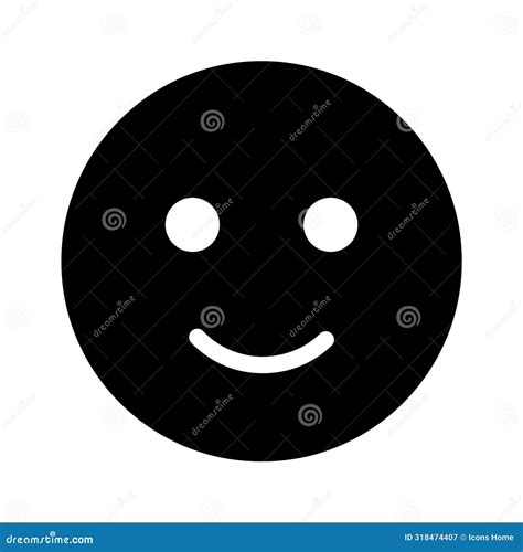 Creative Vector of Happy Face Emoji in Modern Style Stock Vector - Illustration of icon, black ...