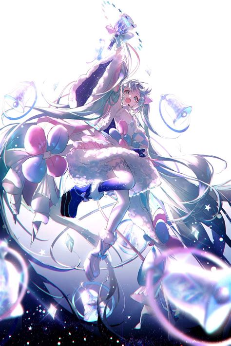 初音ミク「merry Christmas 2020 ★ 初音ミク 女の子 Vocal」冷蝉のイラスト