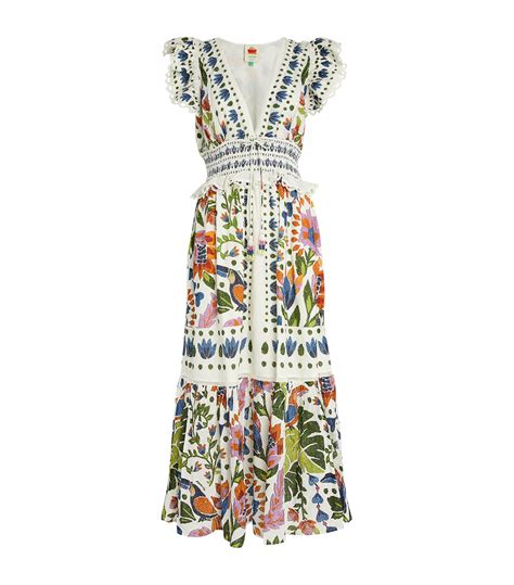 Womens Farm Rio Multi Summer Garden Maxi Dress Harrods Uk