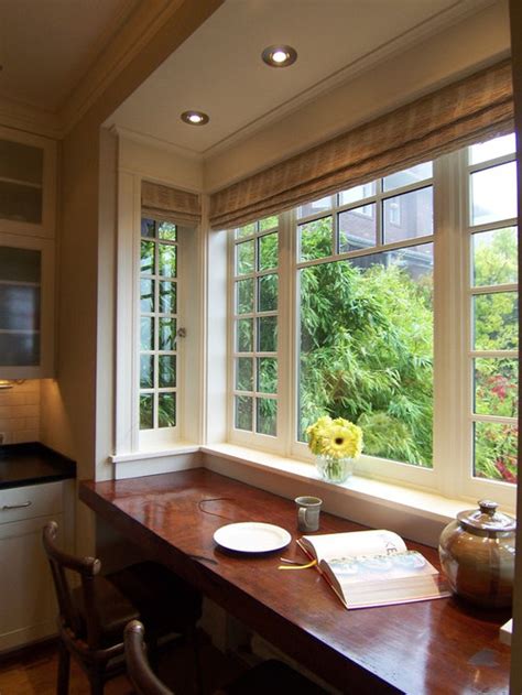 Bay Window Roman Shades | Houzz