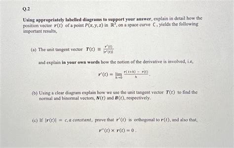 Answered Using Appropriately Labelled Diagrams… Bartleby