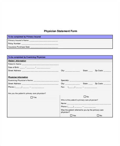 Free 35 Printable Statement Forms In Pdf Excel Ms Word