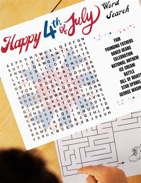 Fourth Of July Word Search 4th Of July Word Search Printable Fourth