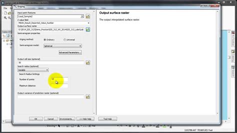 Interpolation Kriging A Gis Arcmap Sp Video Tutorial By Gregory