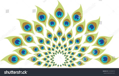 Peacock Feather Spiral Abstract Illustration Stock Vector Royalty Free 518184574 Shutterstock