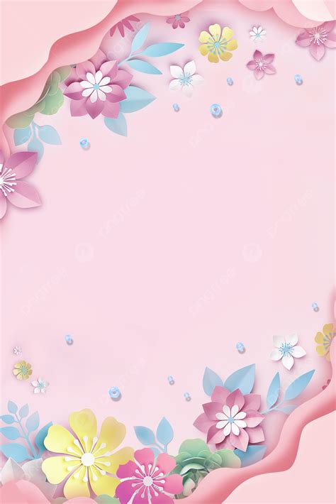 Pink Fresh Three Dimensional Flower Warm Background Wallpaper Image For