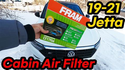 2019 2021 VW Jetta Cabin Air Filter Replacement YouTube