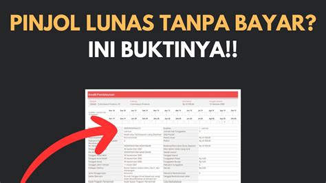 MAU HUTANG PINJOL AUTOLUNAS BUTUH WAKTU SEGINI YouTube