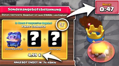 7x Sonderangebot Mit Super Magie Truhe Mega Knapper Kampf Clash Royale Deutsch Youtube