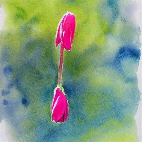 Water Color，spring，bud Arthubai