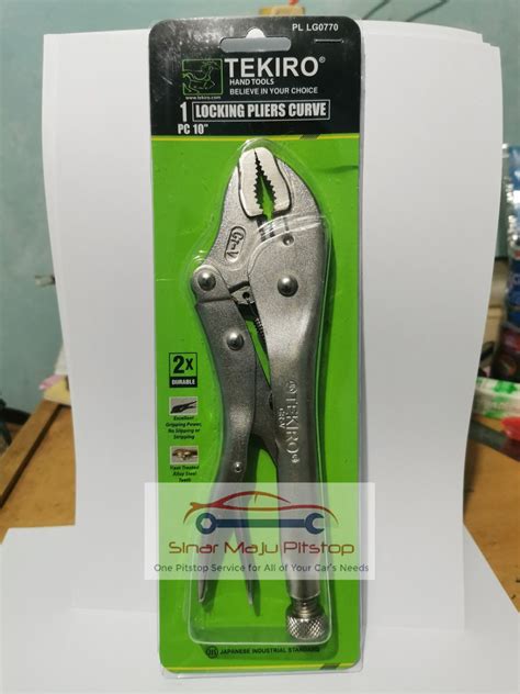 TEKIRO Locking Pliers Curve 10 Tang Buaya Jepit Bengkok Serbaguna