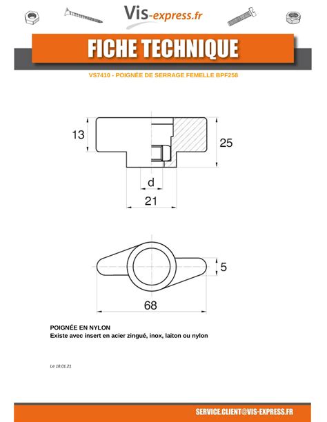 Ecrou Bouton De Serrage Nylon Insert Laiton M Vis Expresss