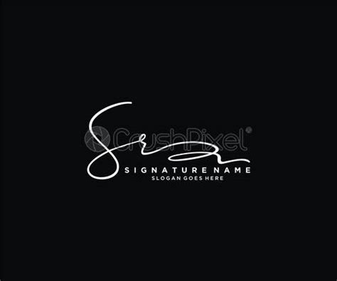 Letter Sr Signature Logo Template Vector Stock Vector 2680243