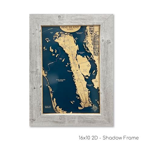 Pine Island Map Custom Wood Map Florida Map Matlacha Pass Etsy Israel