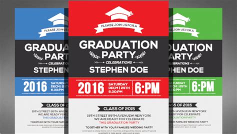 Free 17 Graduation Flyer Templates In Ms Word Psd Eps Pages