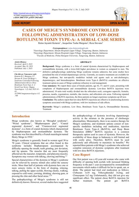 Pdf Cases Of Meiges Syndrome Controlled Following Administration Of