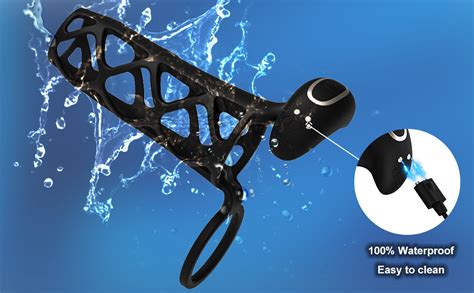 Amazon Vibrating Penis Sleeve Cock Ring Couples Adult Sex Toys For Men Women Penis