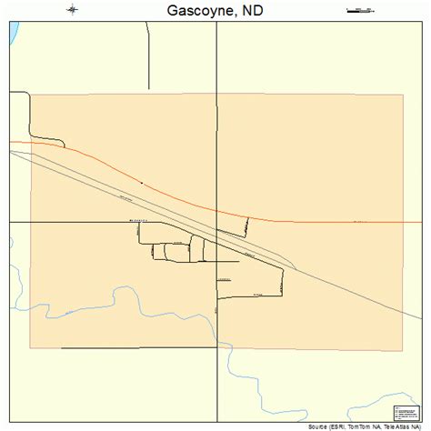 Gascoyne North Dakota Street Map 3829540