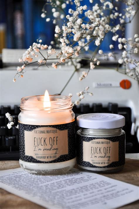 Fuck Off I M Reading Candle Bookish Candle Palm Wax Etsy