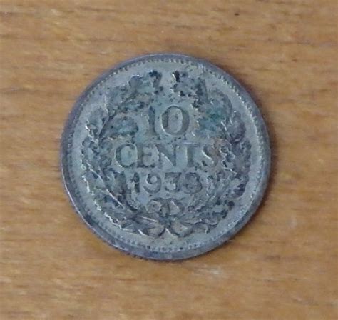 Netherlands 10 Cents 1938 Central Lakes Coins