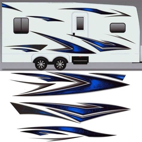 Rv Trailer Camper Motorhome Large Vinyl Decals Graphics Kit K