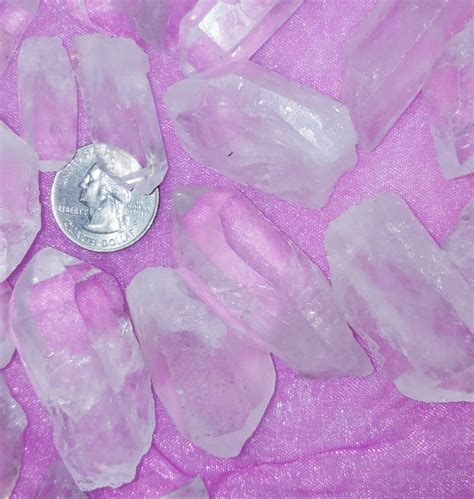 Clear Quartz Crystal Points Natural Chakra Yoga Meditation Etsy