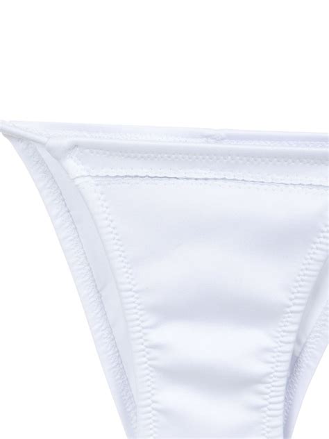 Amir Slama Triangle Bikini Set White Farfetch