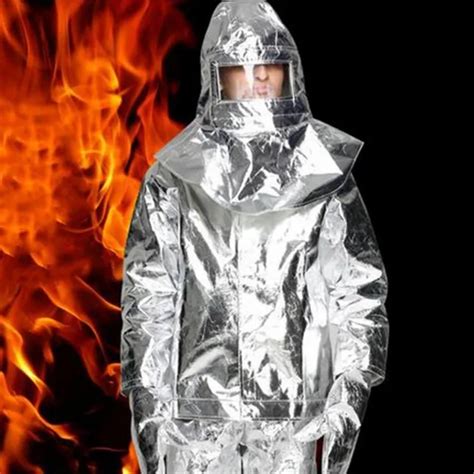 1000C Aluminum Foil Fire Protected Clothes Thermal Insulation Clothing ...