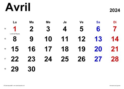 Calendrier Du Moi D Avril 2024 Gusty Katusha