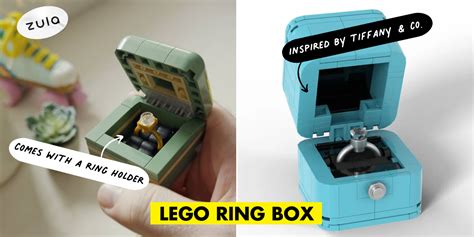 This Lego Ring Box Comes With Custom Holder For The Ring