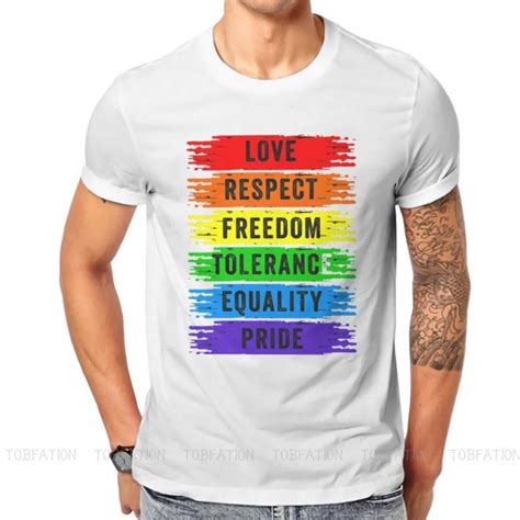 เสอยดผาฝายพมพลายเสอยดคอกลม พมพลาย Lgbt Pride Month Lesbian Gay Bisexual Transgender