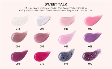 Modelones Poly Nail Gel Set 12 Colors Nail Extension Gel Nude Pink Romantic Christmas Builder