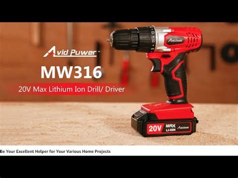 Avid Power V Max Lithium Ion Cordless Drill Youtube