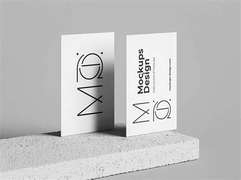 Minimalist Business Card Mockup - The Creative Bits