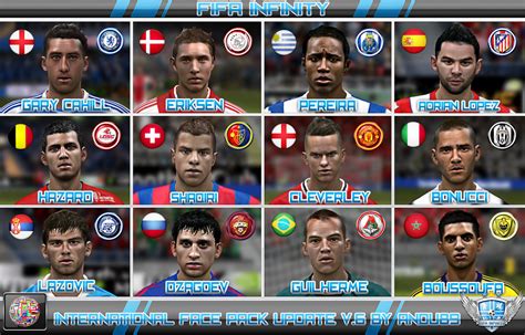 International Face Pack Update V Fifa Infinity Mods